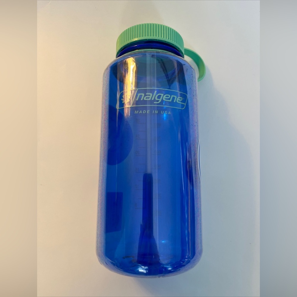 Nalgene Sustain 32 oz. Wide Mouth Water Bottle - Cornflower Blue NEW BPA FREE!
